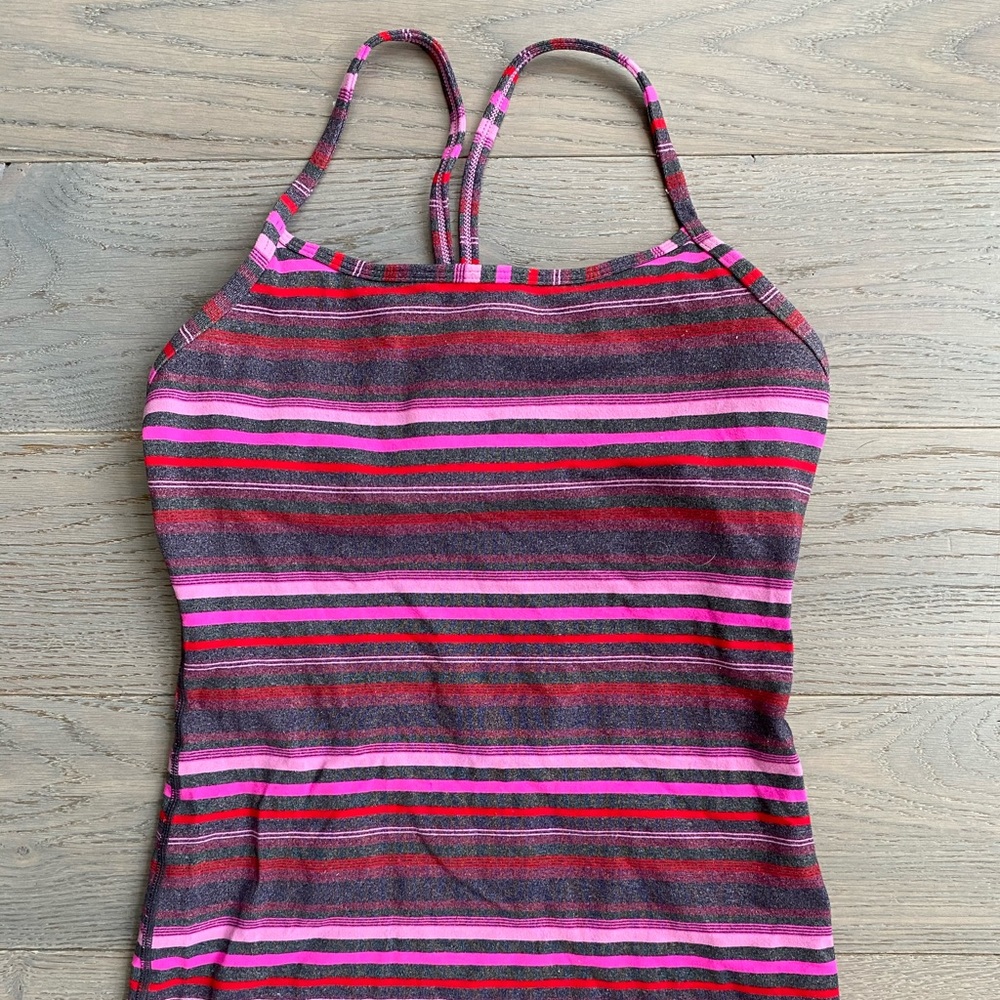 Lululemon Striped Spaghetti-Strap Tank
